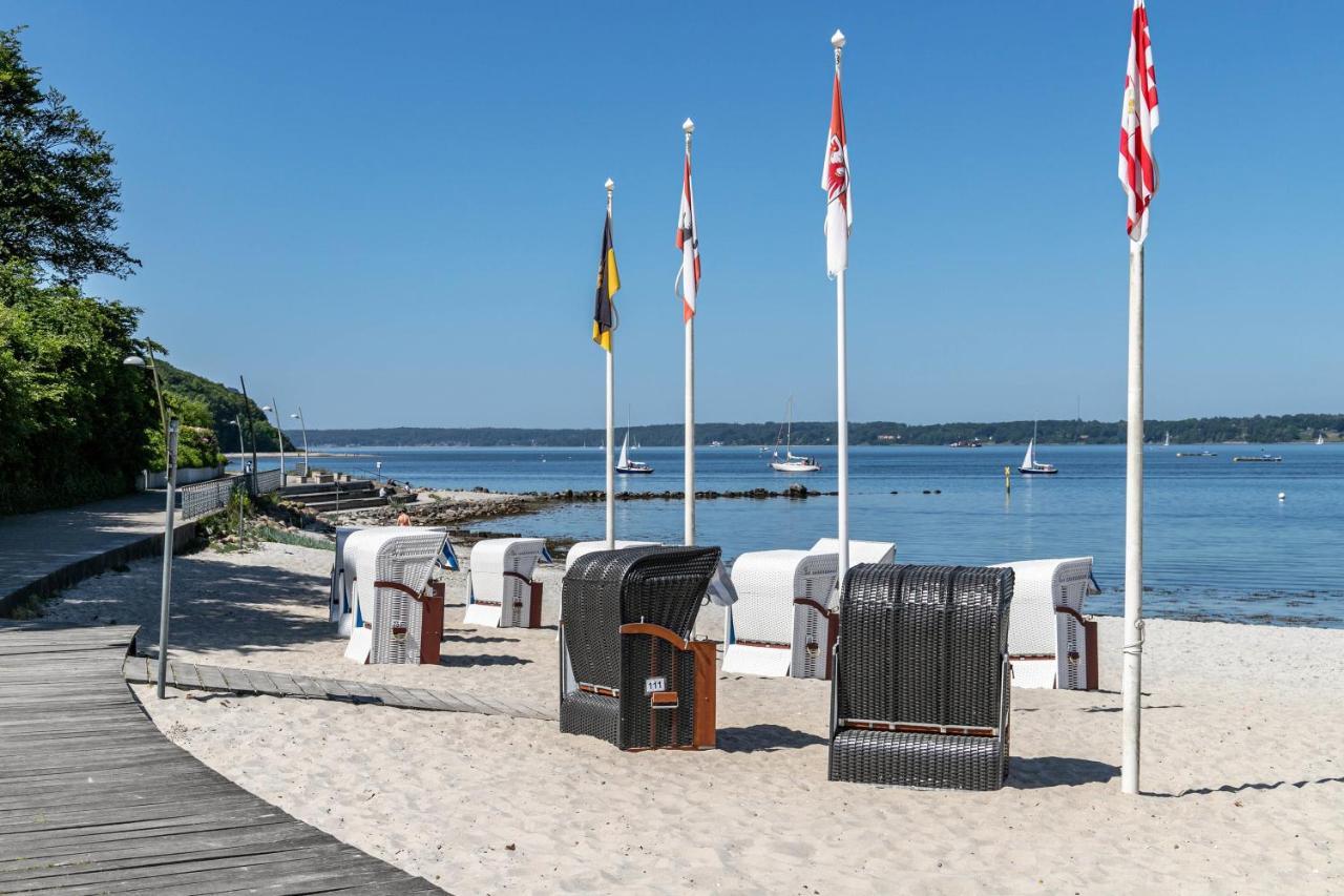 Ferienwohnung Mit Badestrand Glücksburg Exterior foto